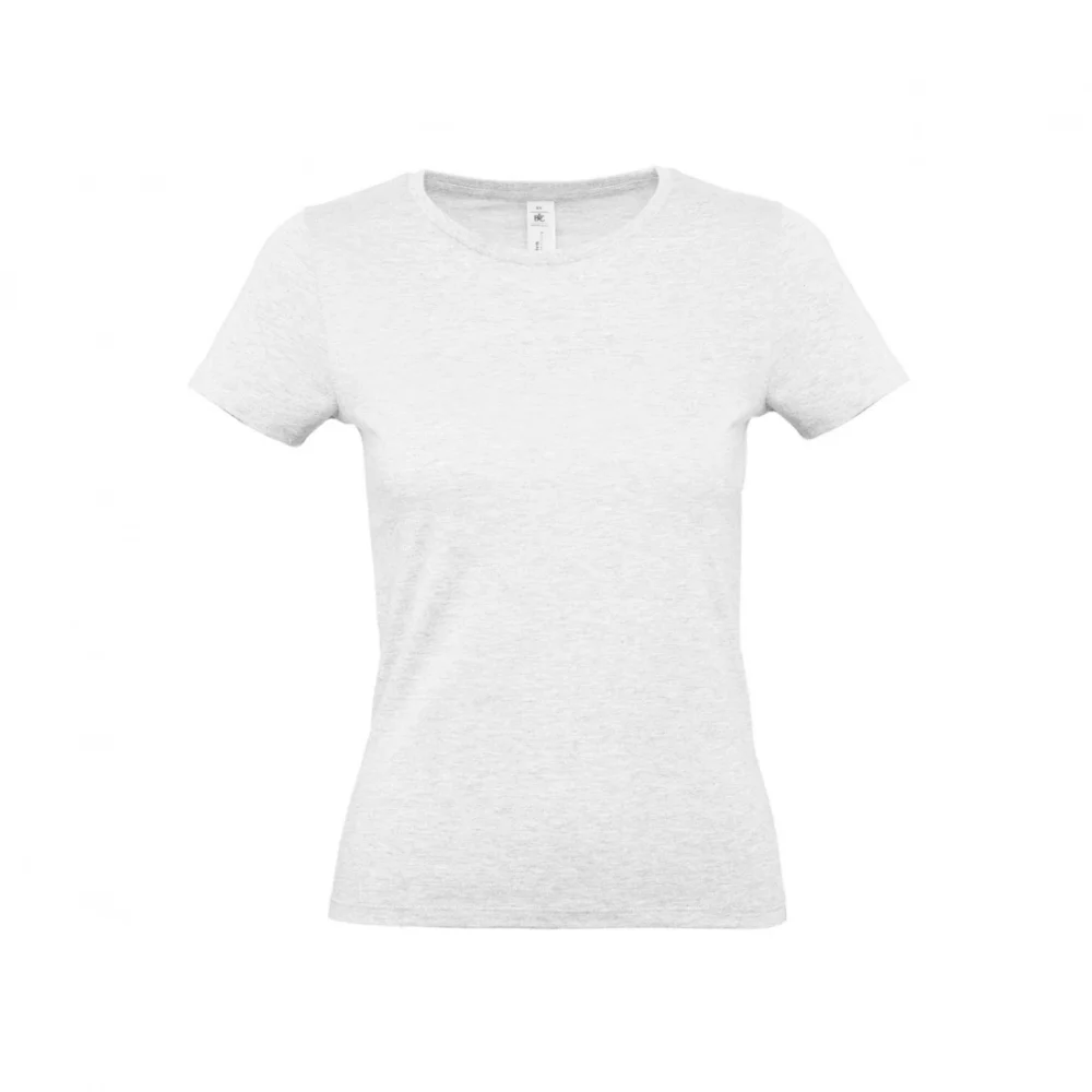 T-shirt coton femme E150 coloris Ash, à plat vue de face