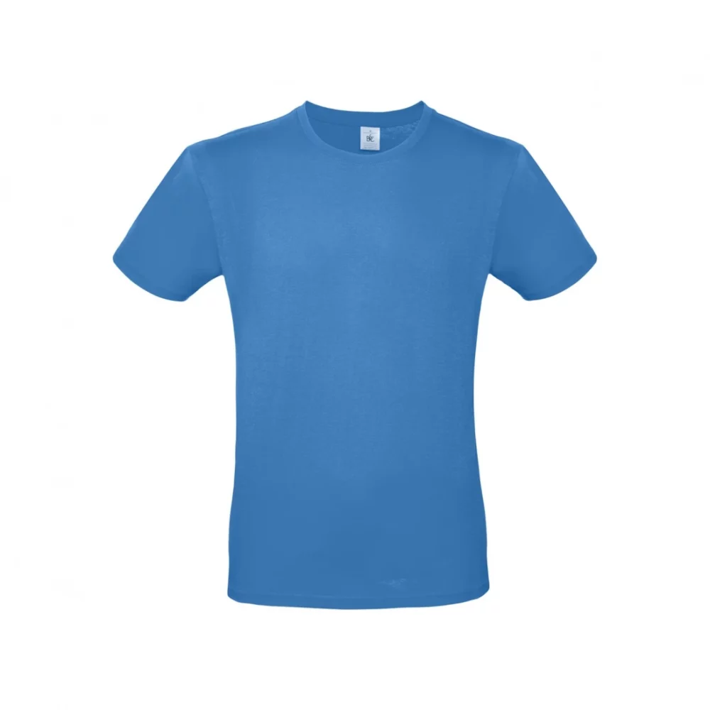 T-shirt coton E150 coloris Azure, à plat vue de face