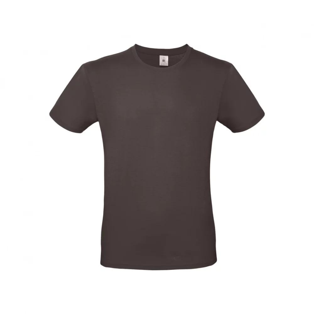 T-shirt coton E150 coloris Bear Brown, à plat vue de face