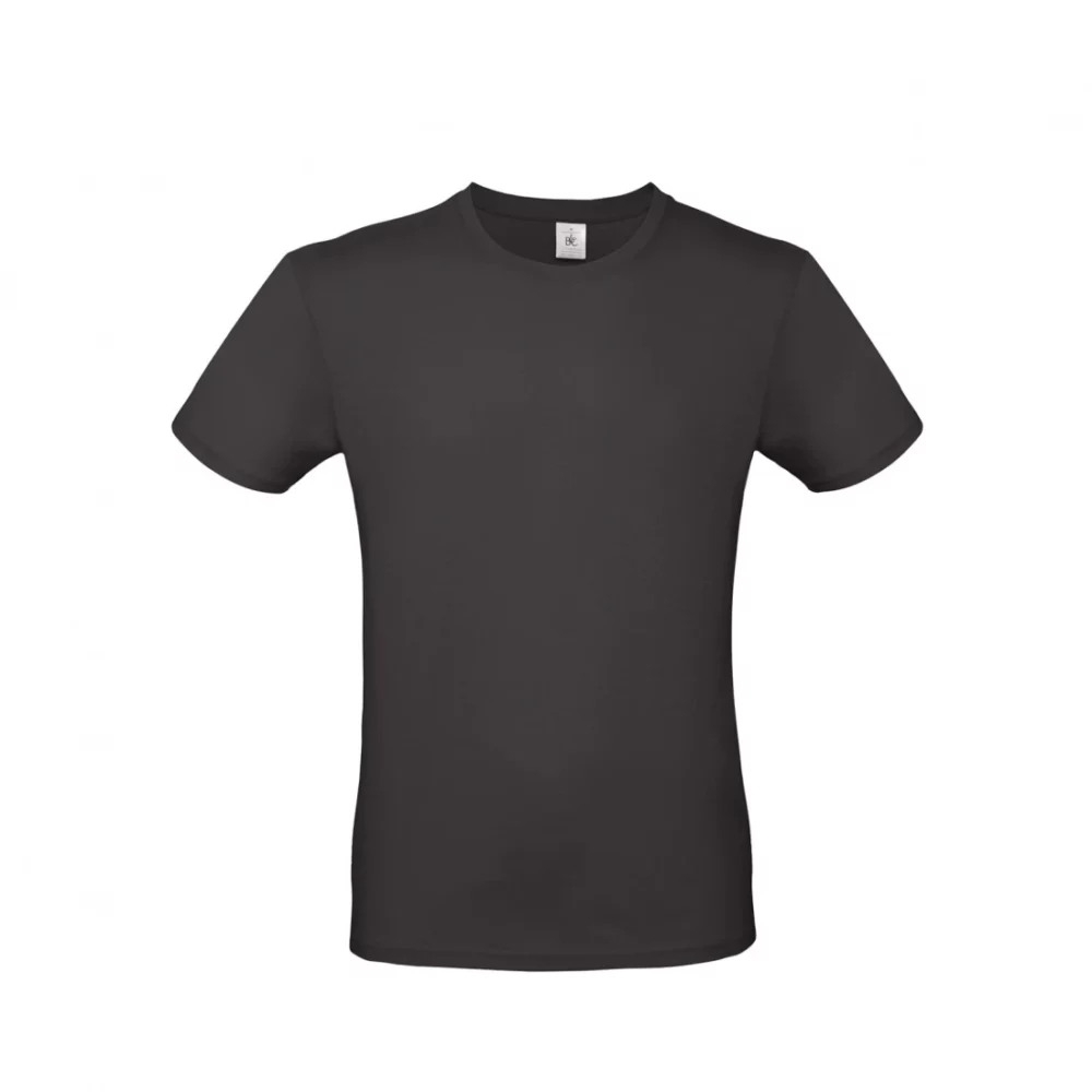 T-shirt coton E150 coloris Black Pure, à plat vue de face
