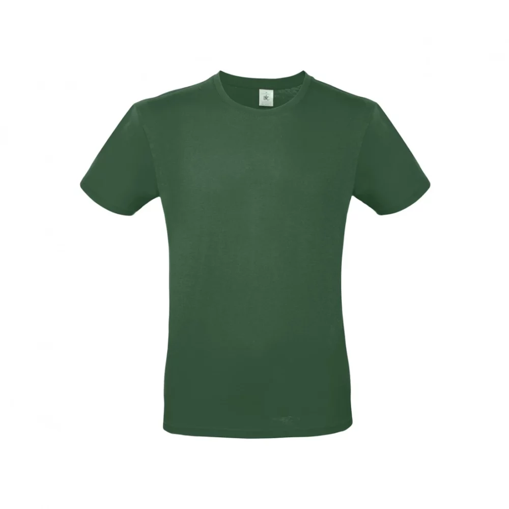 T-shirt coton E150 coloris Bottle Green, à plat vue de face