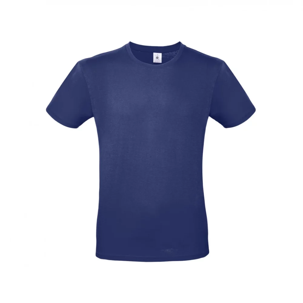 T-shirt coton E150 coloris Electric Blue, à plat vue de face