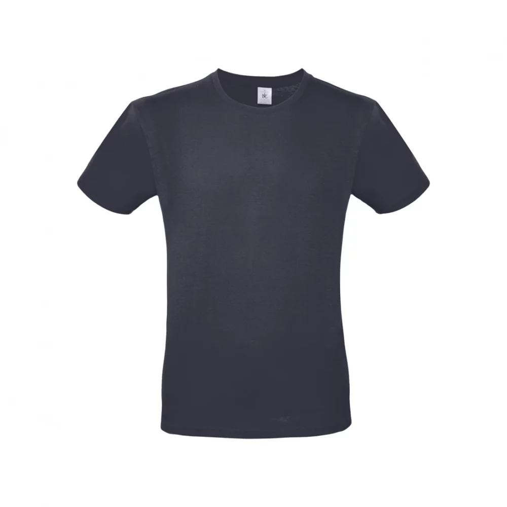 T-shirt coton E150 coloris Light Navy, à plat vue de face