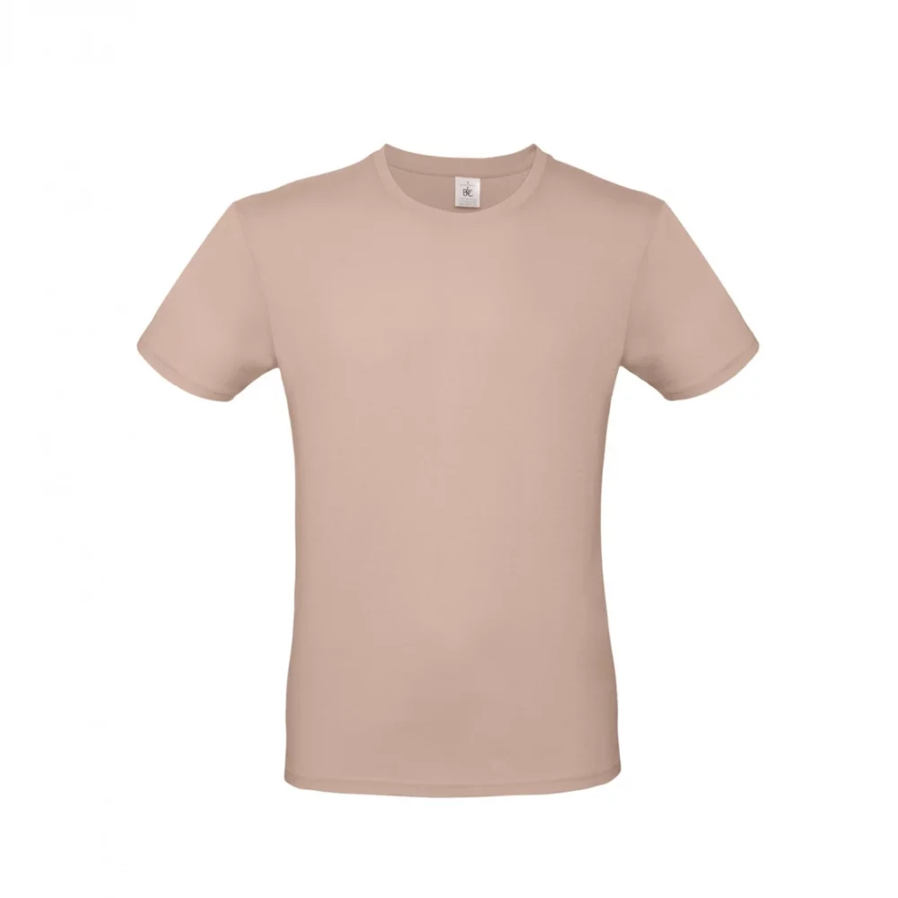 T-shirt coton E150 coloris Millennial Pink, à plat vue de face
