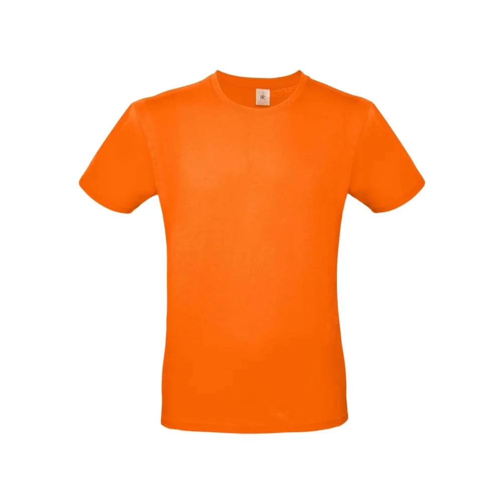 T-shirt coton E150 coloris Orange, à plat vue de face