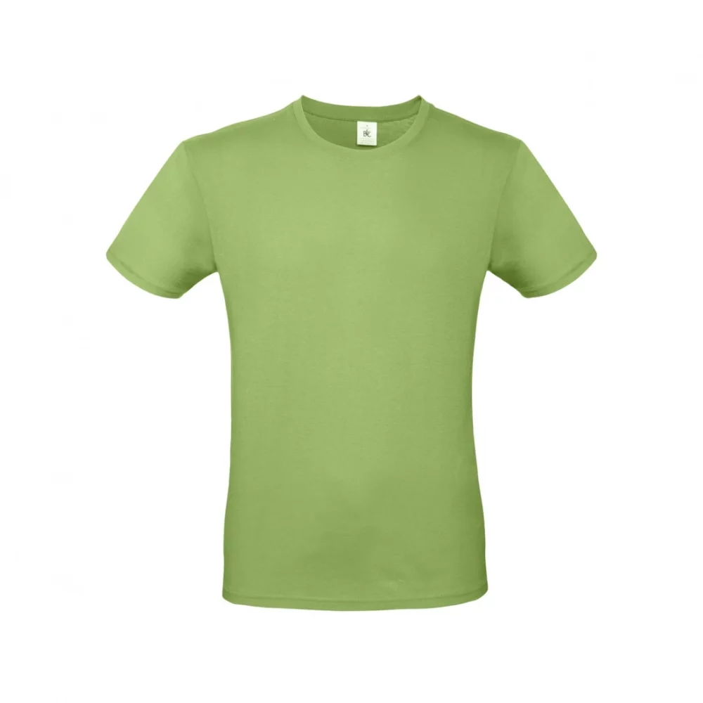 T-shirt coton E150 coloris Pistachio, à plat vue de face
