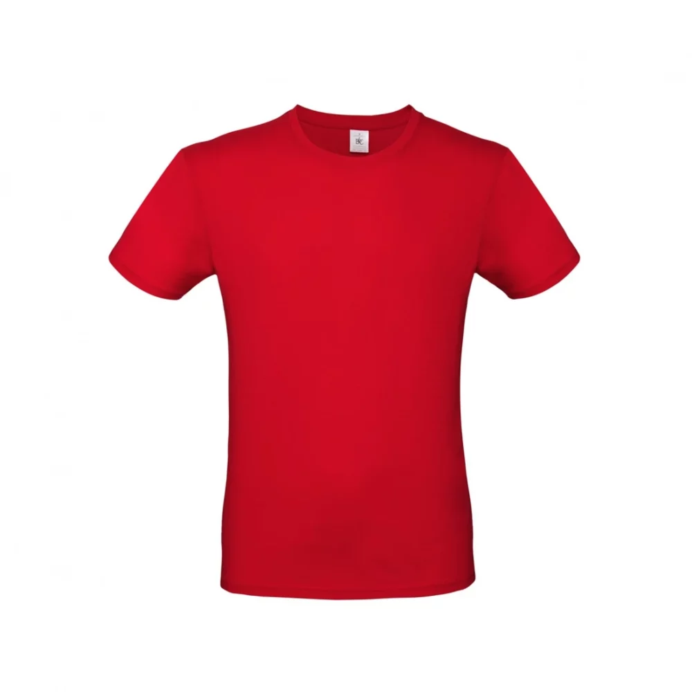 T-shirt coton E150 coloris Red, à plat vue de face