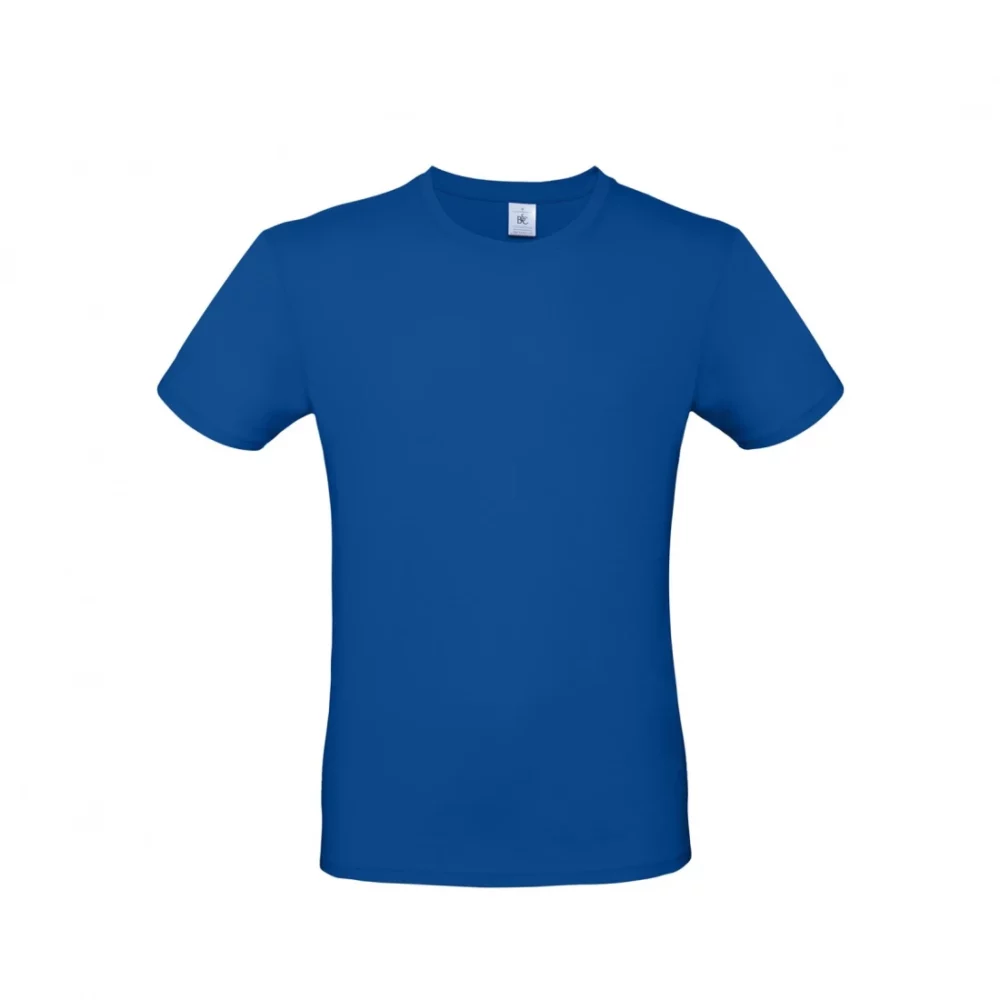 T-shirt coton E150 coloris Royal Blue, à plat vue de face