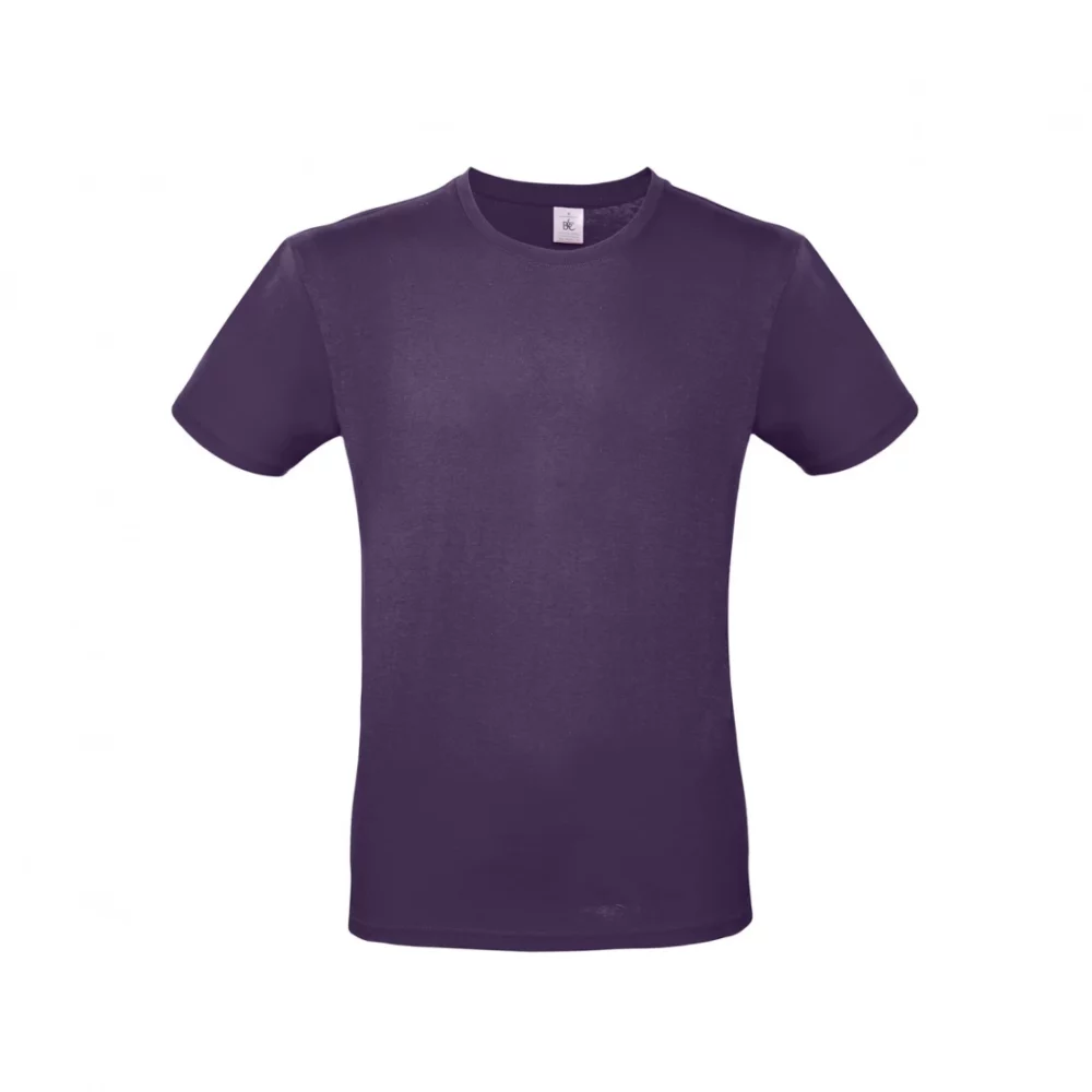 T-shirt coton E150 coloris Urban Purple, à plat vue de face