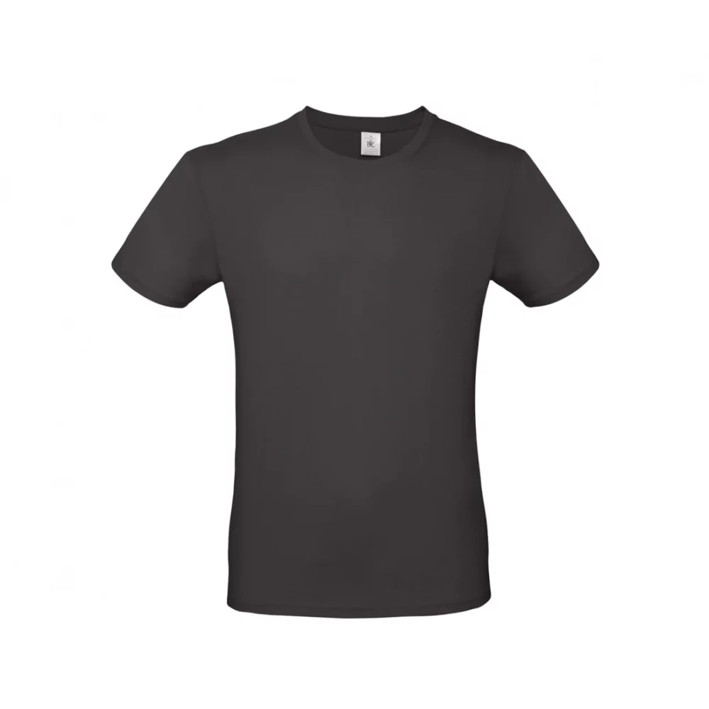 T-shirt coton E150 coloris Used Black, à plat vue de face