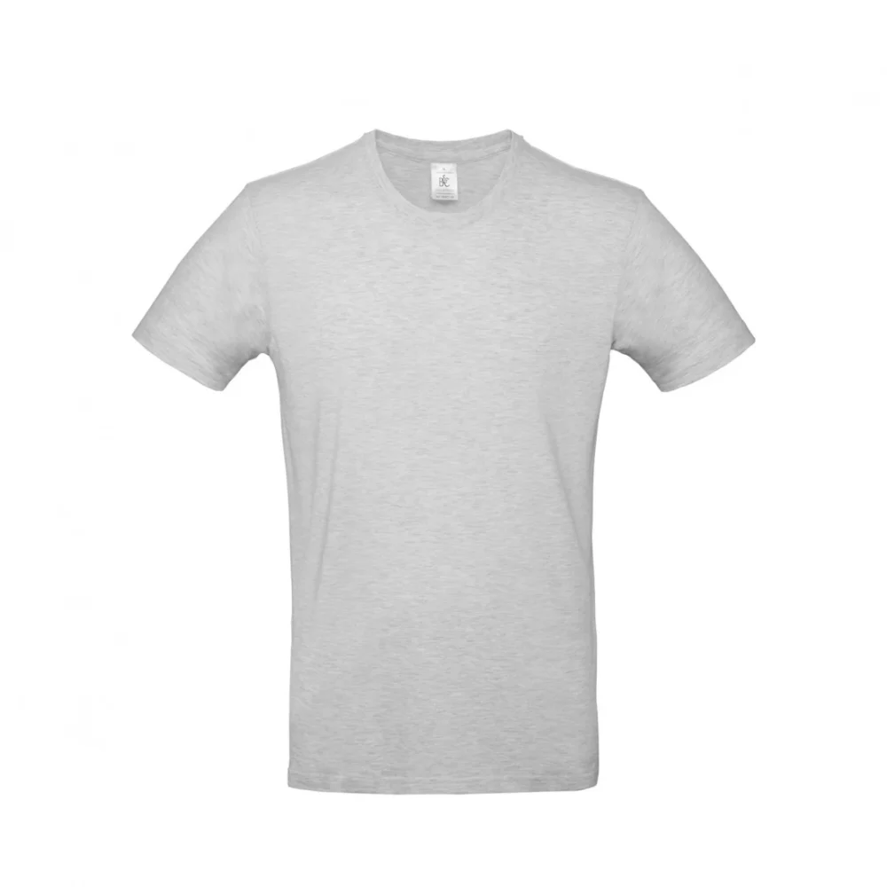 T-shirt coton épais E190 coloris Ash, à plat vue de face
