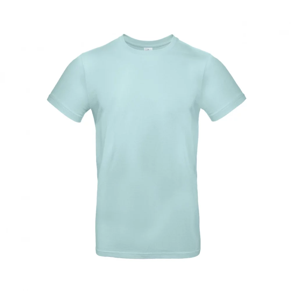 T-shirt coton épais E190 coloris Millennial Mint, à plat vue de face