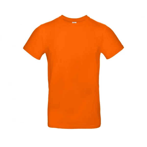 T-shirt coton épais E190 coloris Orange, à plat vue de face