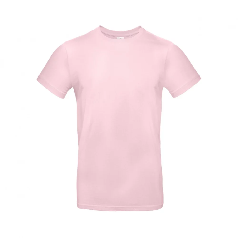 T-shirt coton épais E190 coloris Orchid Pink, à plat vue de face