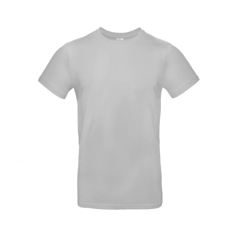 T-shirt coton épais E190 coloris Pacific Grey, à plat vue de face