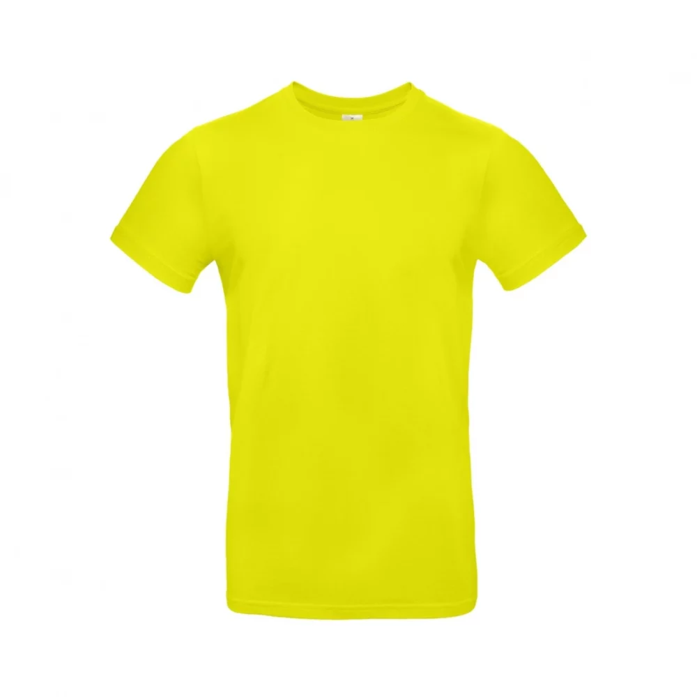 T-shirt coton épais E190 coloris Pixel Lime, à plat vue de face