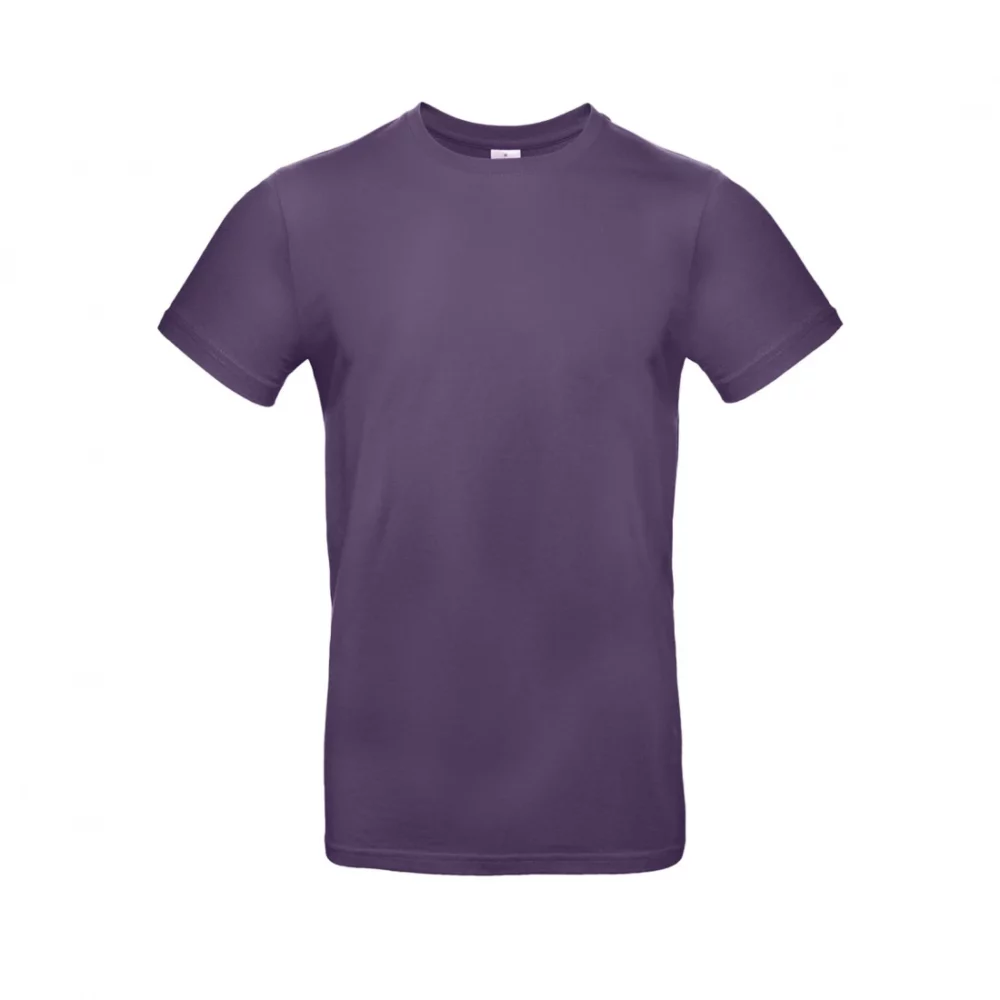 T-shirt coton épais E190 coloris Radiant Purple, à plat vue de face