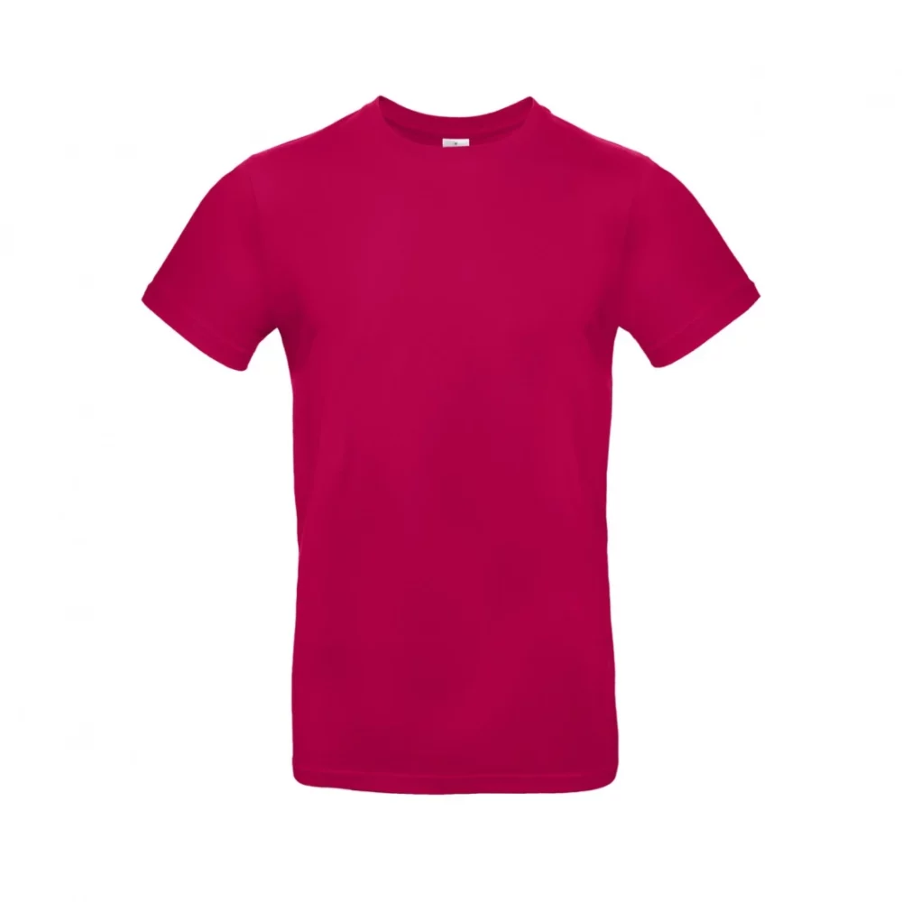 T-shirt coton épais E190 coloris Sorbet, à plat vue de face