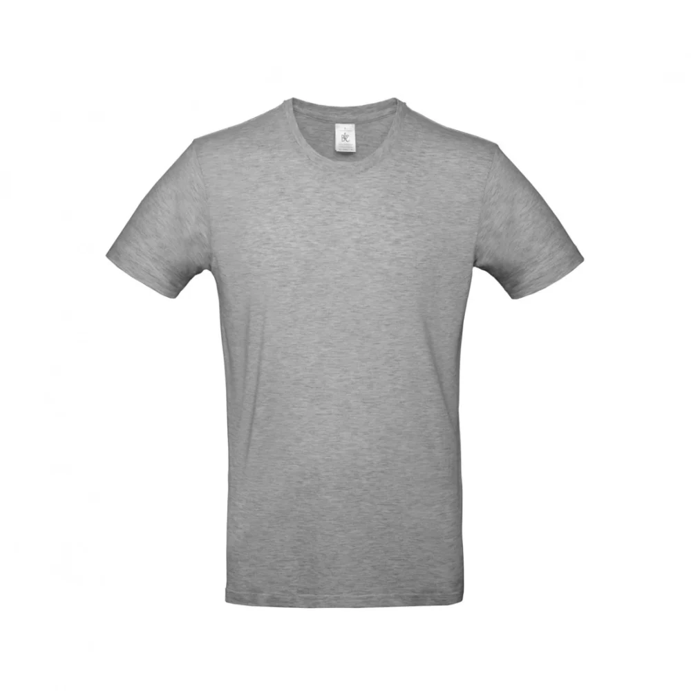 T-shirt coton épais E190 coloris Sport Grey, à plat vue de face
