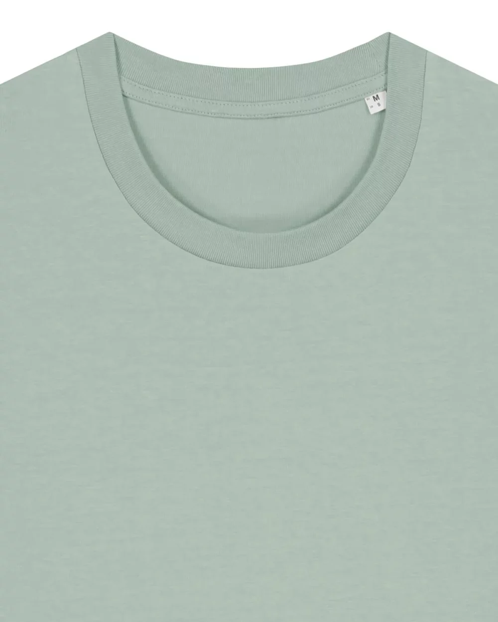 T-shirt bio unisexe Creator 2.0 coloris Aloe, détail à plat