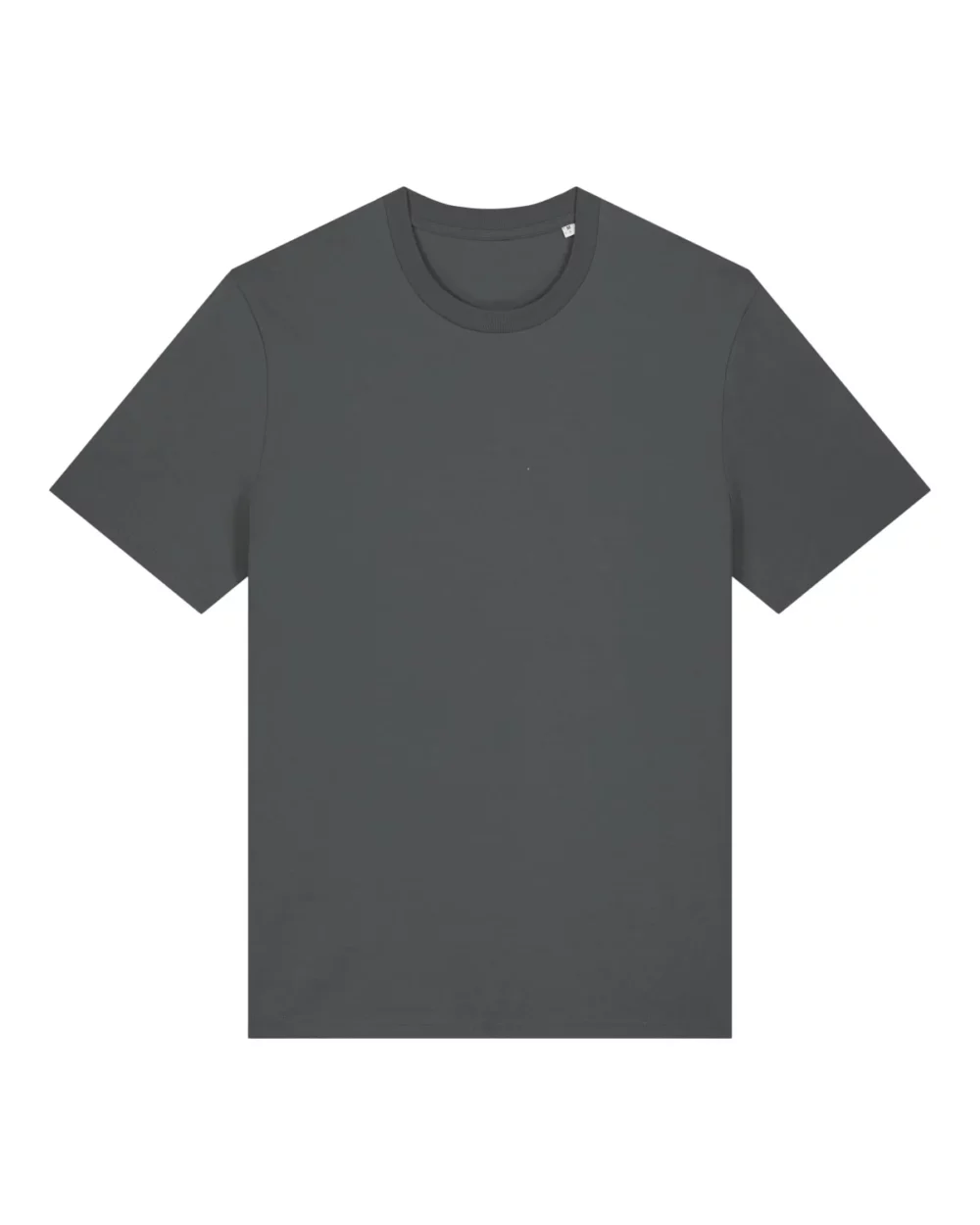 T-shirt bio unisexe Creator 2.0 coloris Anthracite, à plat, vue de face