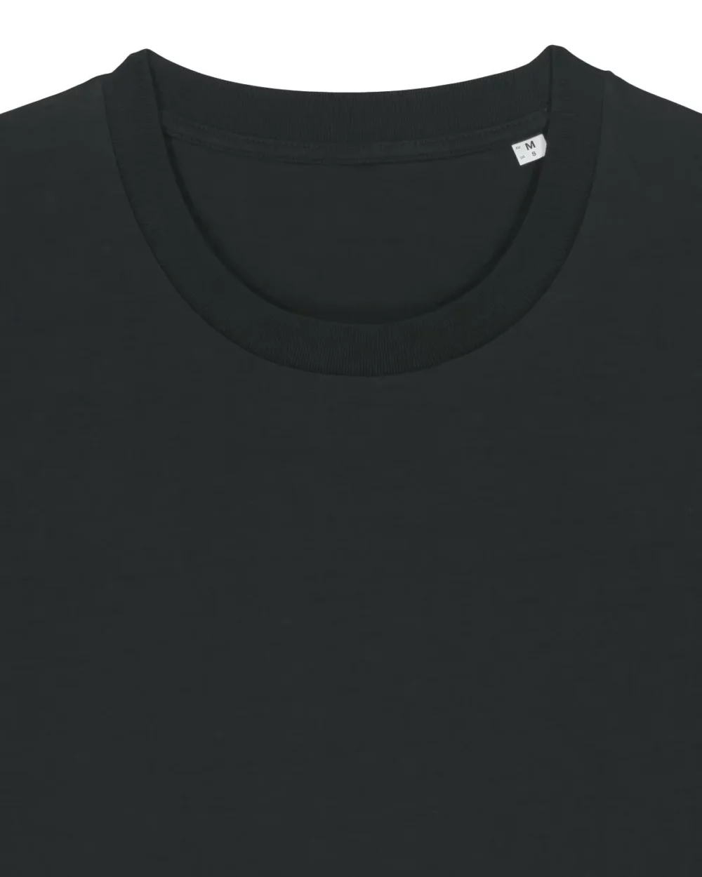 T-shirt bio unisexe Creator 2.0 coloris Black, détail à plat