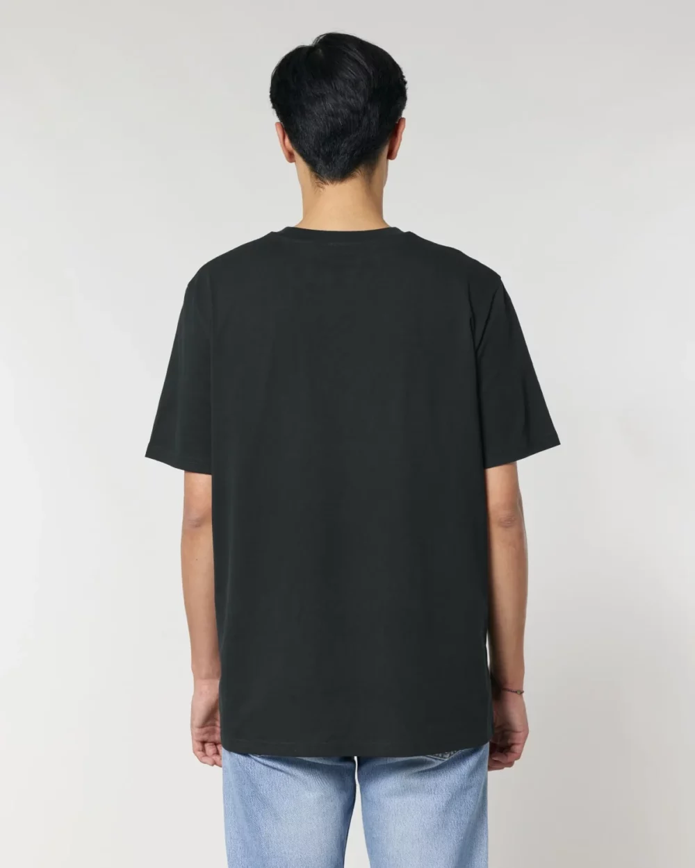 T-shirt bio unisexe Creator 2.0 coloris Black, porté, vue de dos