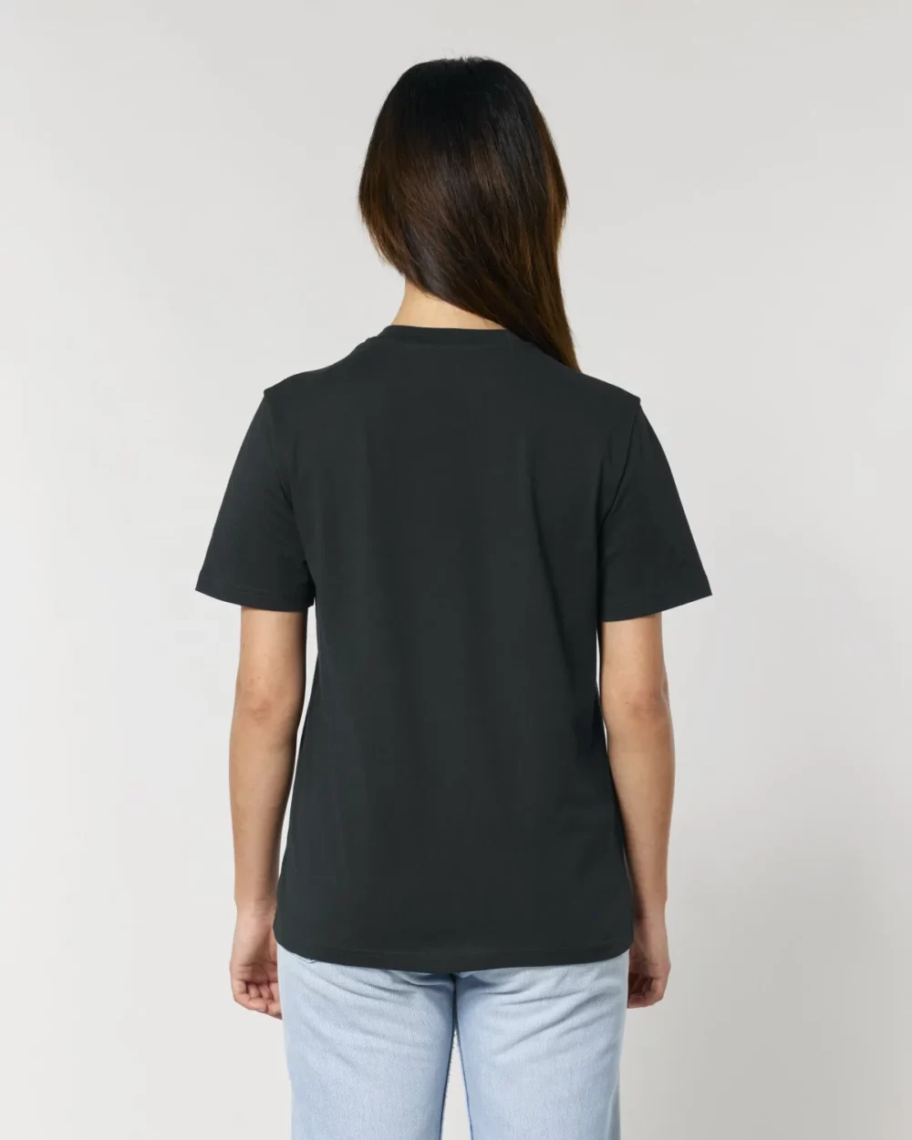 T-shirt bio unisexe Creator 2.0 coloris Black, porté, vue de dos