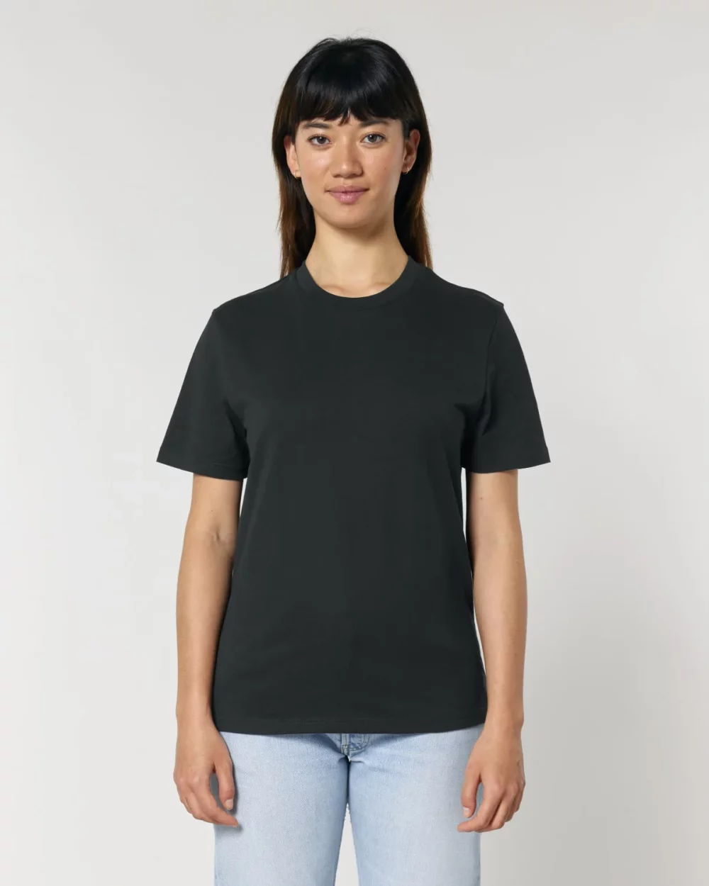 T-shirt bio unisexe Creator 2.0 coloris Black, porté, vue de face