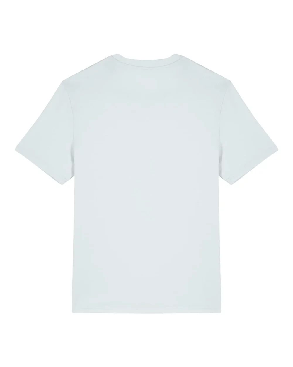 T-shirt bio unisexe Creator 2.0 coloris Blue Ice, à plat, vue de dos