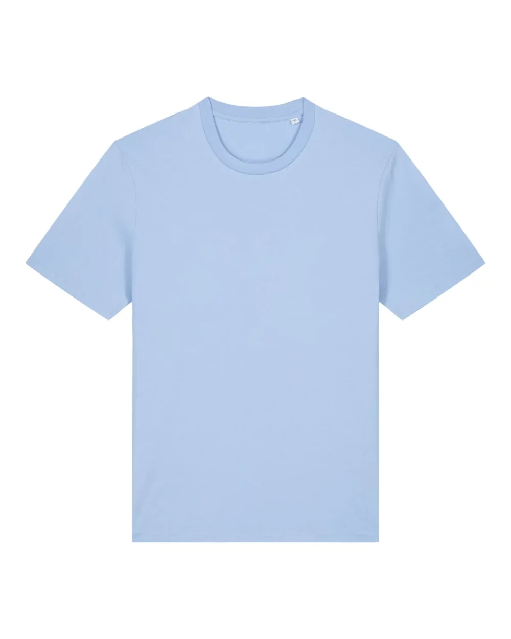 T-shirt bio unisexe Creator 2.0 coloris Blue Soul, à plat, vue de face