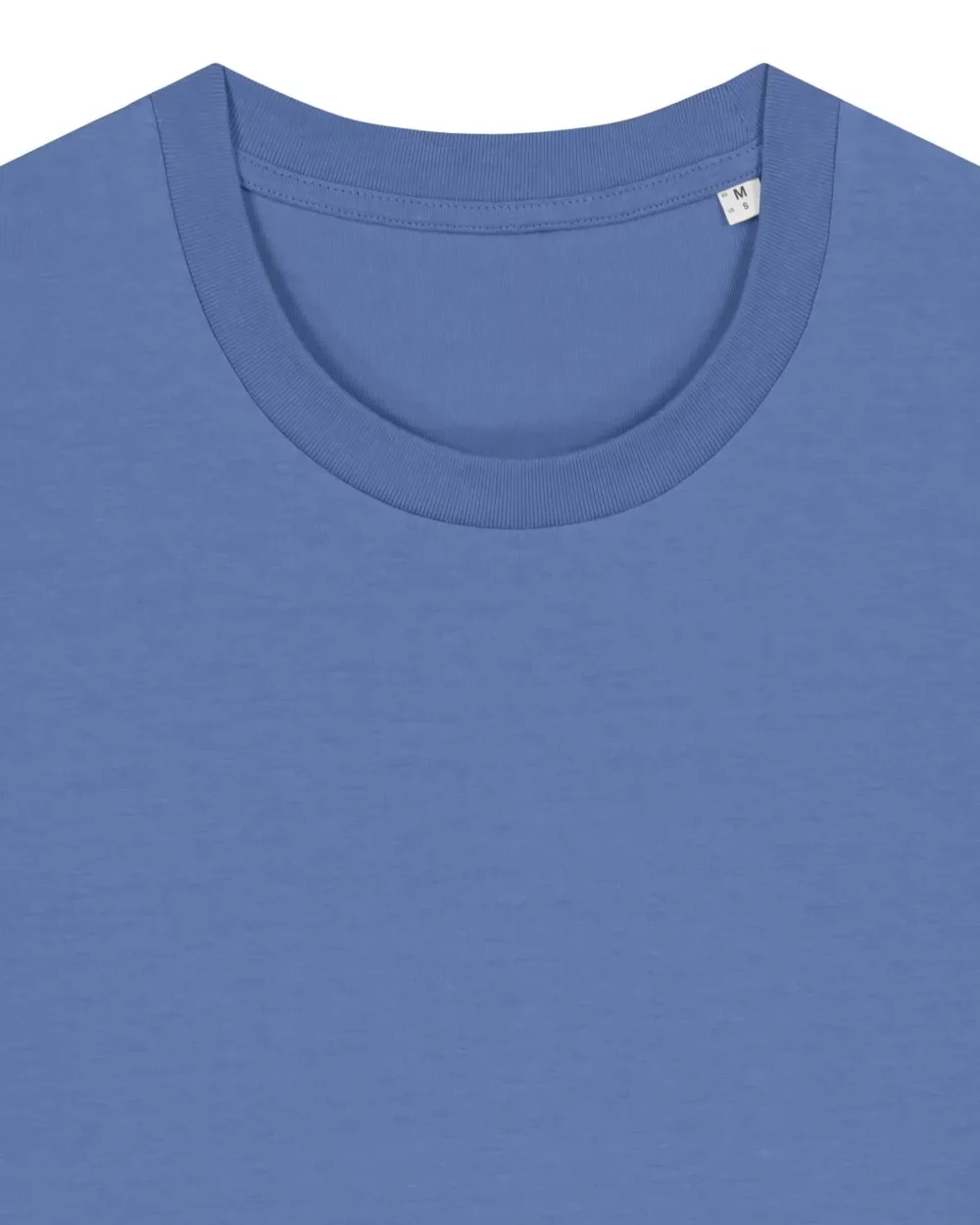 T-shirt bio unisexe Creator 2.0 coloris Bright Blue, détail à plat