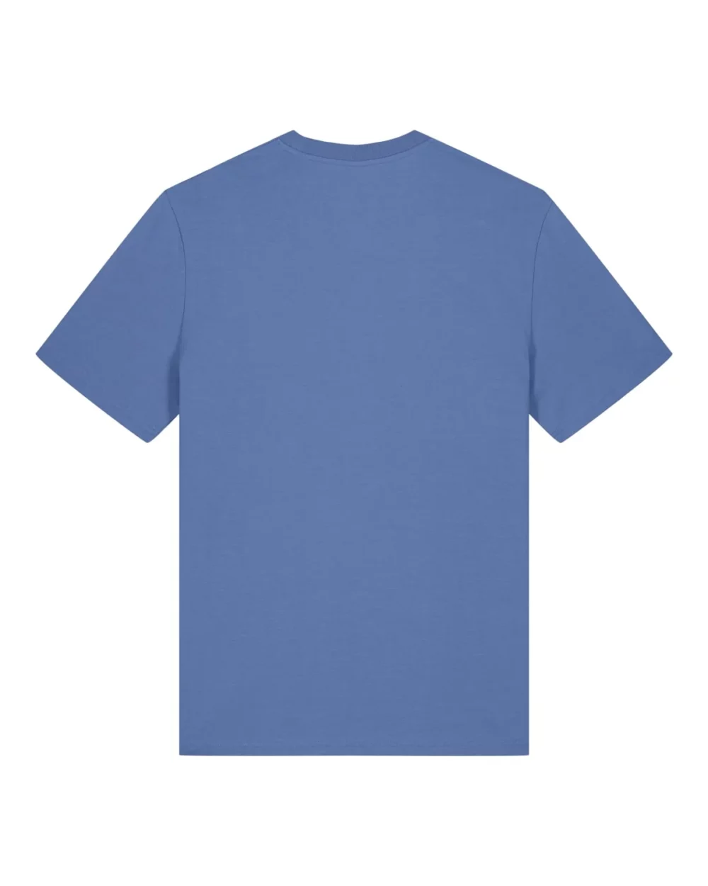 T-shirt bio unisexe Creator 2.0 coloris Bright Blue, à plat, vue de dos