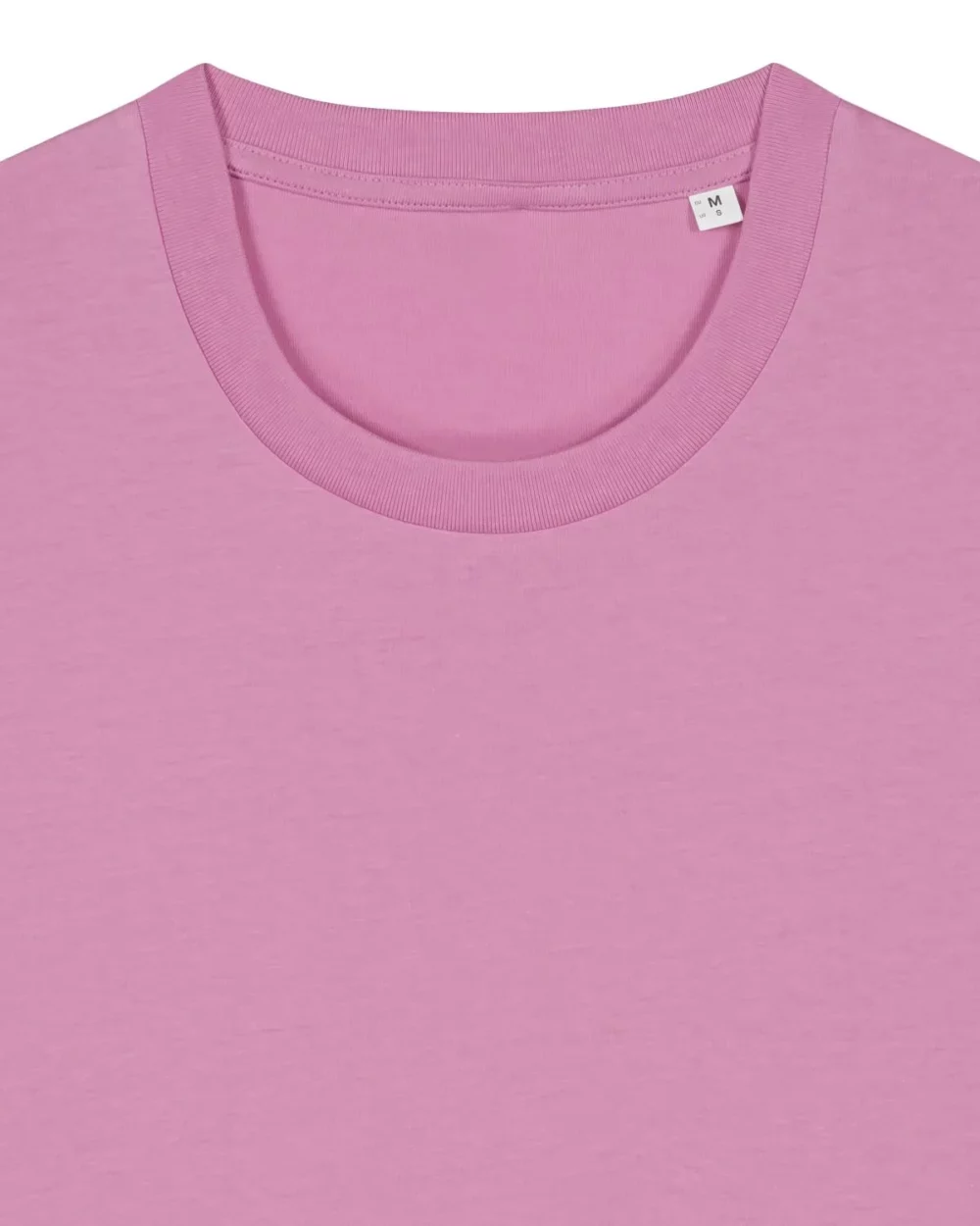 T-shirt bio unisexe Creator 2.0 coloris Bubble Pink, détail à plat