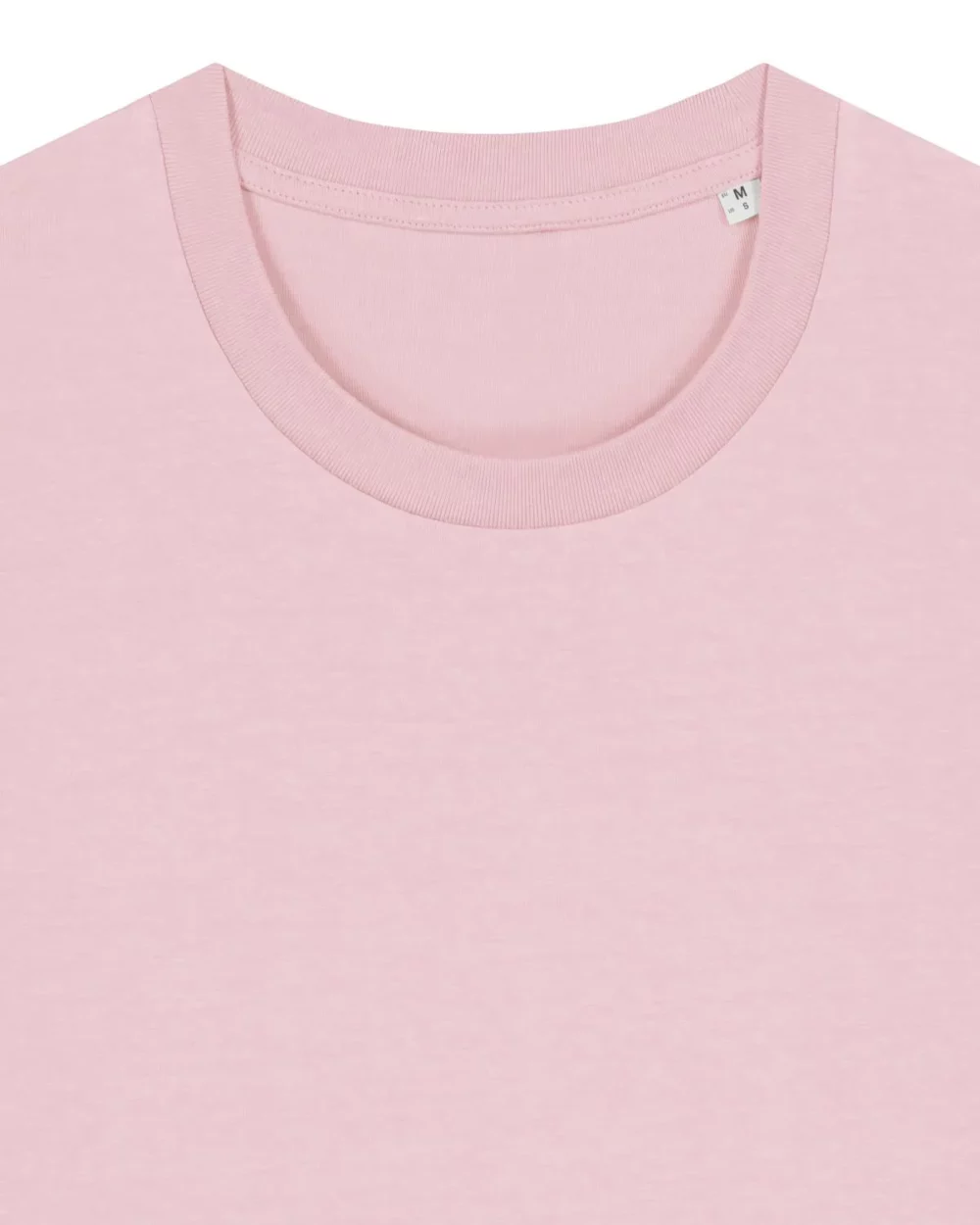 T-shirt bio unisexe Creator 2.0 coloris Cotton Pink, détail à plat