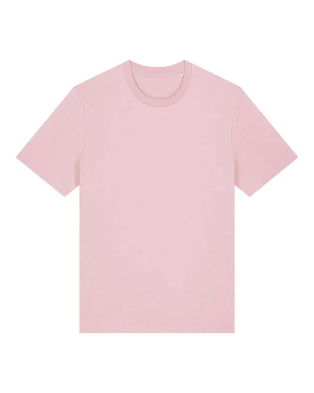 T-shirt bio unisexe Creator 2.0 coloris Cotton Pink, à plat, vue de face