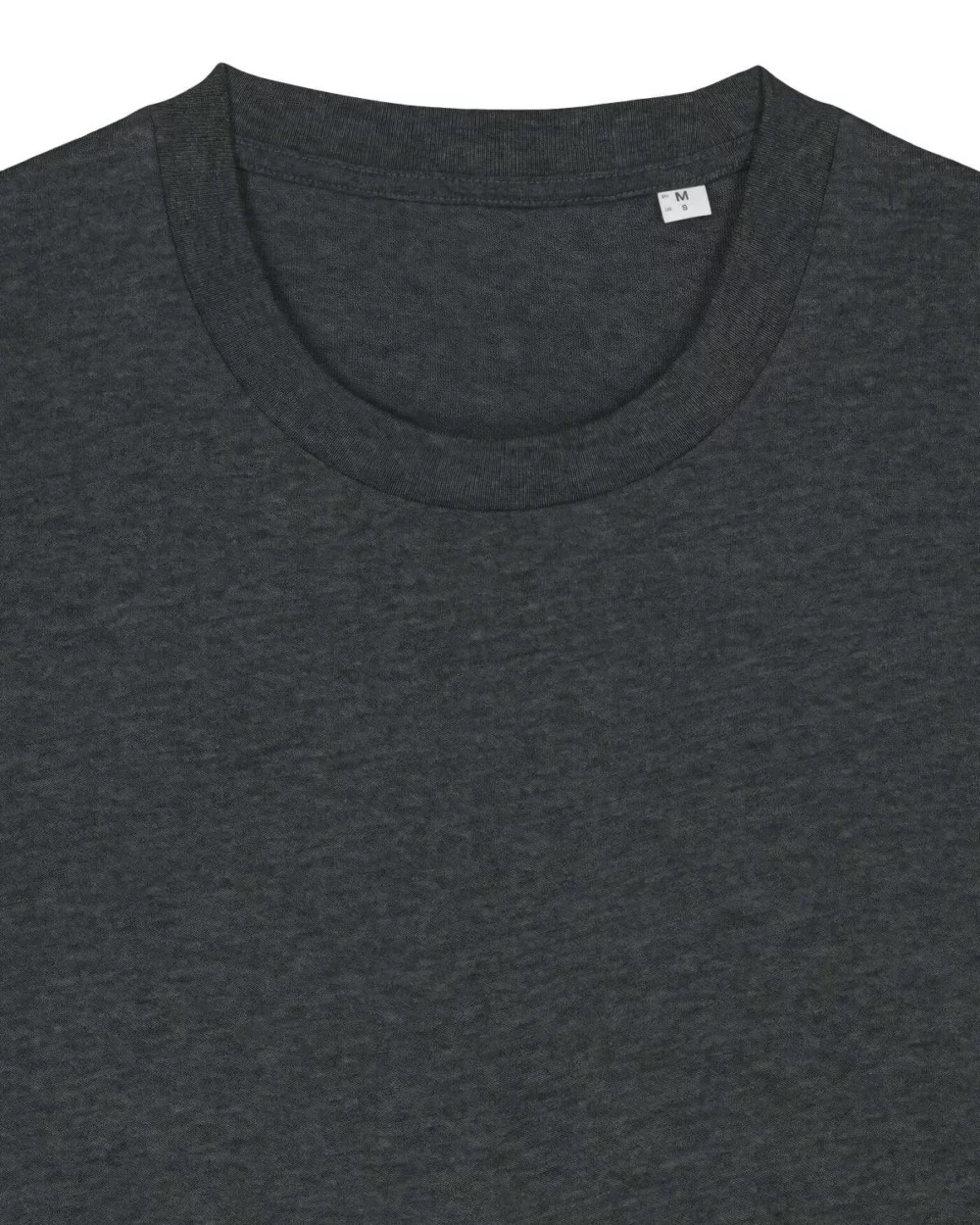 T-shirt bio unisexe Creator 2.0 coloris Dark Heather Grey, détail à plat