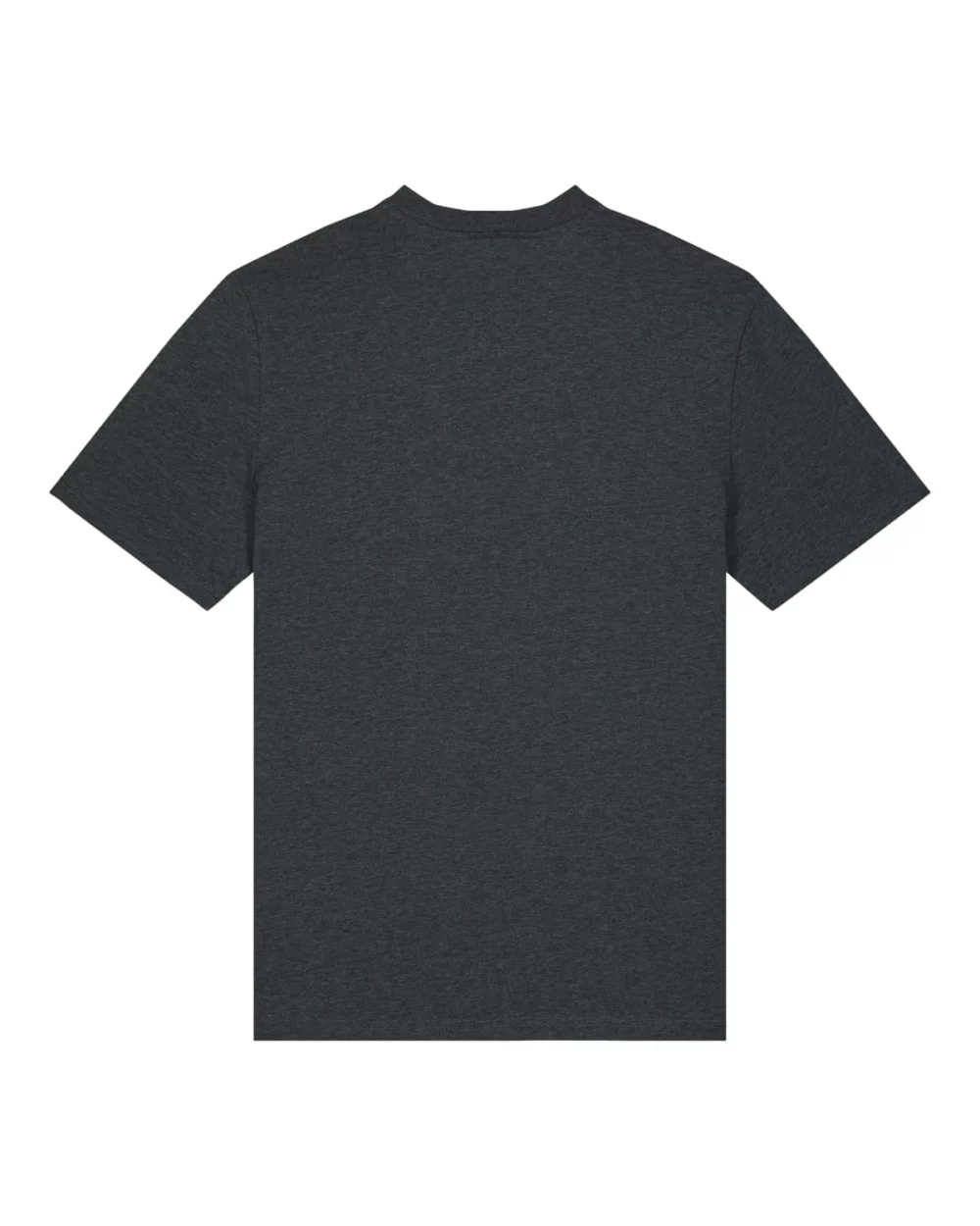 T-shirt bio unisexe Creator 2.0 coloris Dark Heather Grey, à plat, vue de dos