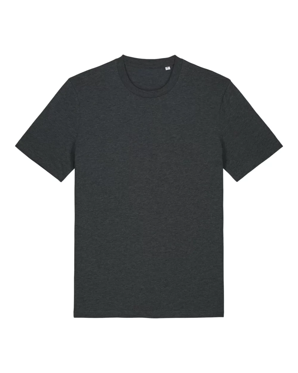 T-shirt bio unisexe Creator 2.0 coloris Dark Heather Grey, à plat, vue de face