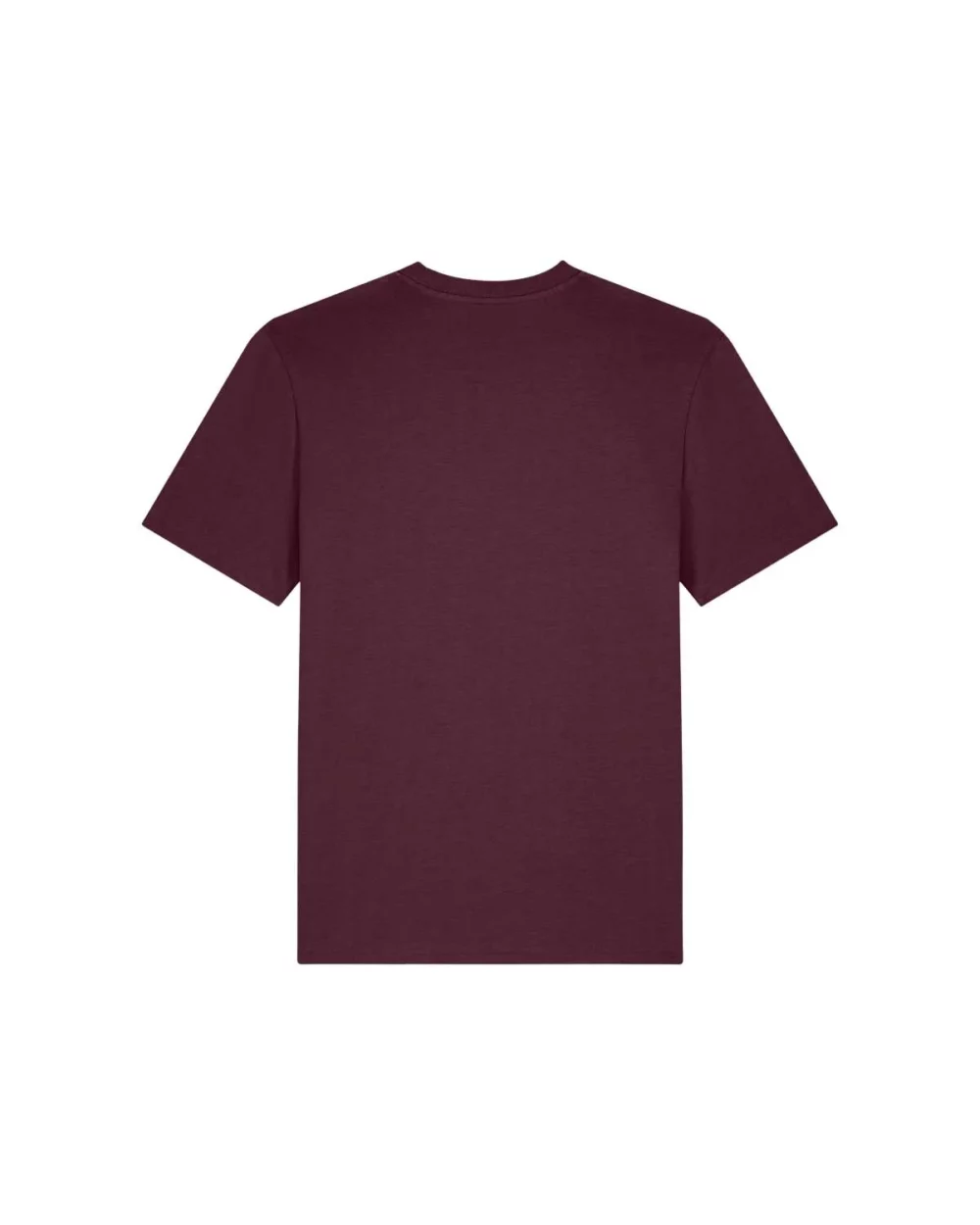 T-shirt bio unisexe Creator 2.0 coloris Deep Plum, à plat, vue de dos