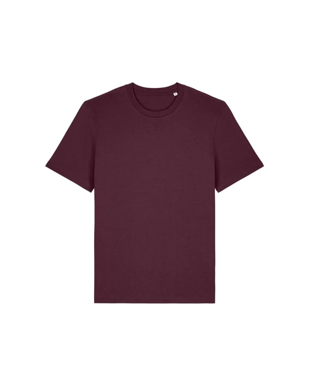 T-shirt bio unisexe Creator 2.0 coloris Deep Plum, à plat, vue de face