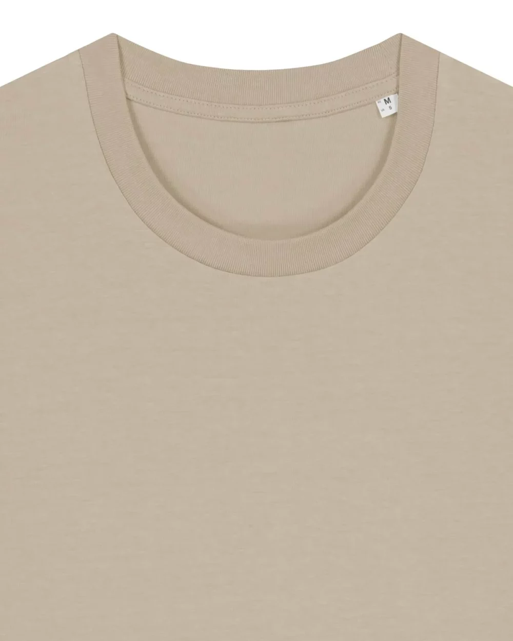T-shirt bio unisexe Creator 2.0 coloris Desert Dust, détail à plat