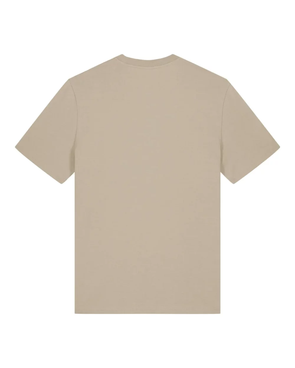 T-shirt bio unisexe Creator 2.0 coloris Desert Dust, à plat, vue de dos
