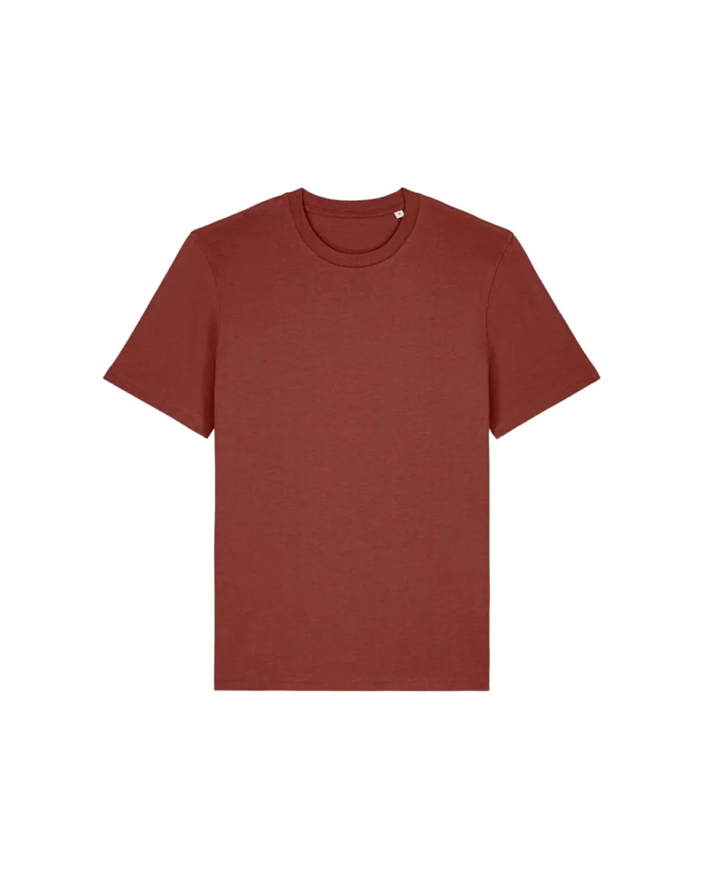 T-shirt bio unisexe Creator 2.0 coloris Earthy Red, à plat, vue de face