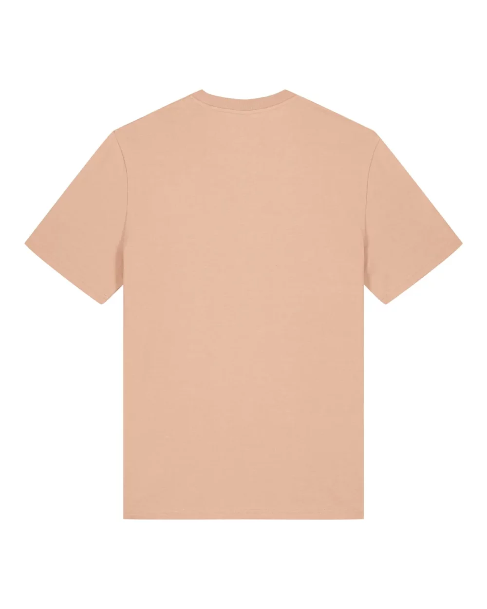 T-shirt bio unisexe Creator 2.0 coloris Fraiche Peche, à plat, vue de dos