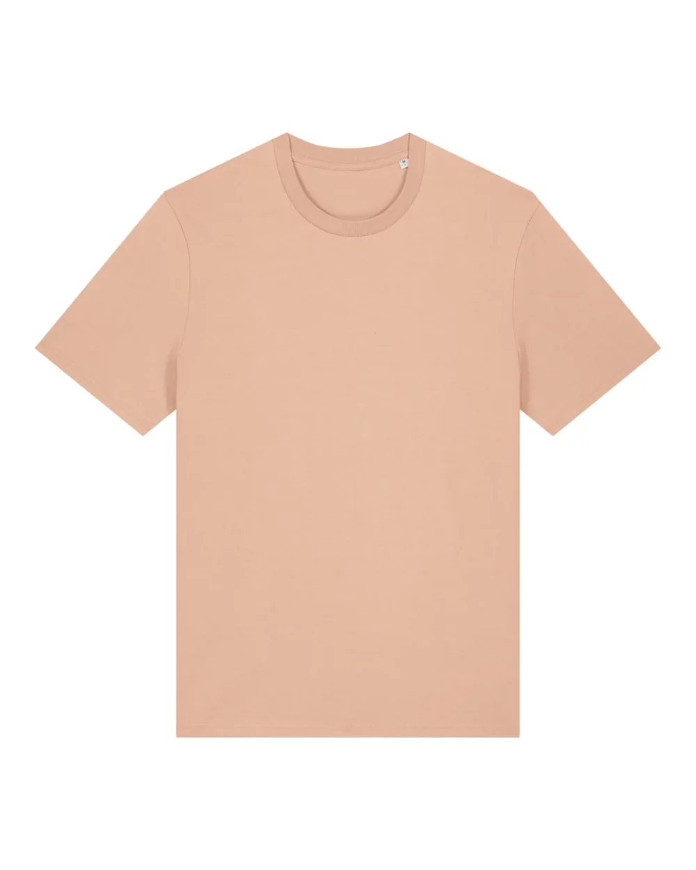 T-shirt bio unisexe Creator 2.0 coloris Fraiche Peche, à plat, vue de face