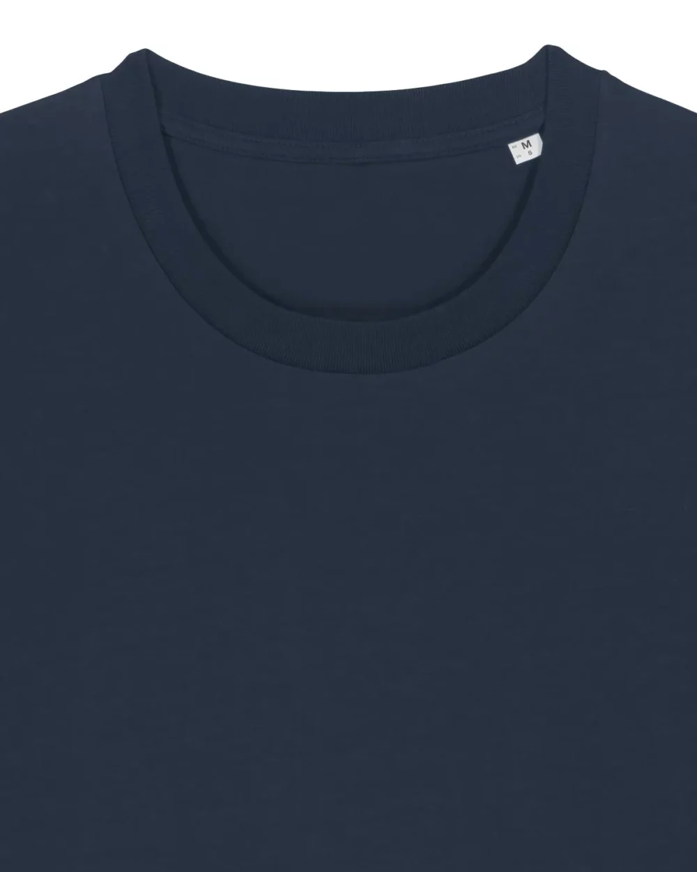 T-shirt bio unisexe Creator 2.0 coloris French Navy, détail à plat