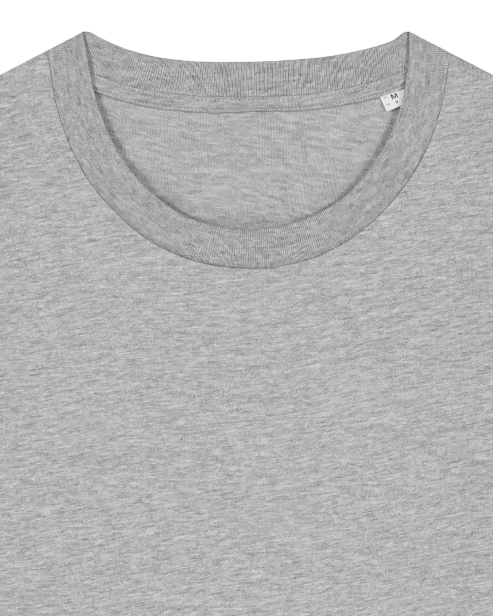T-shirt bio unisexe Creator 2.0 coloris Heather Grey, détail à plat