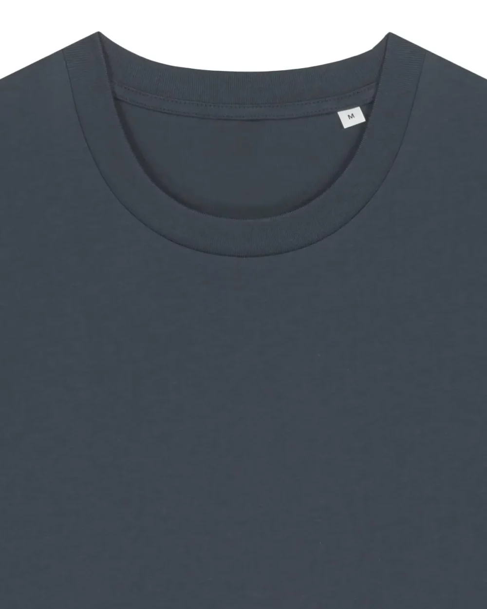 T-shirt bio unisexe Creator 2.0 coloris India Ink Grey, détail à plat