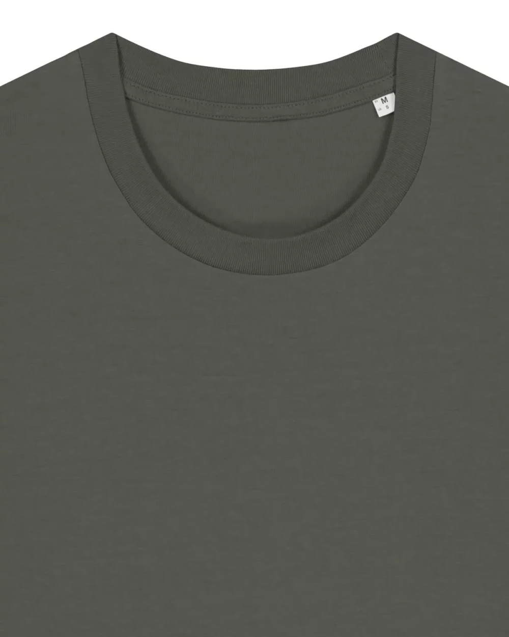 T-shirt bio unisexe Creator 2.0 coloris Khaki, détail à plat